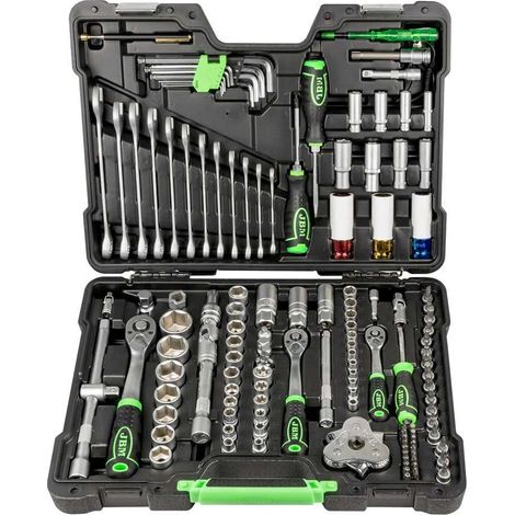 JBM 54082 Valigetta portautensili con assortimento 132 Pz.