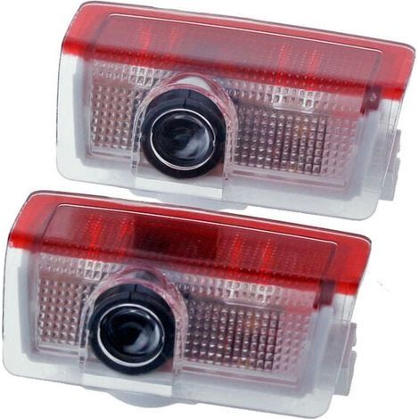 Lot de 2 projecteurs de logo de portière de voitureCompatible avec Benz A B C E M G GL GLA GLC GLE GLS Classe 4dr W205 W213 W176 W166 W212 (1/4)
