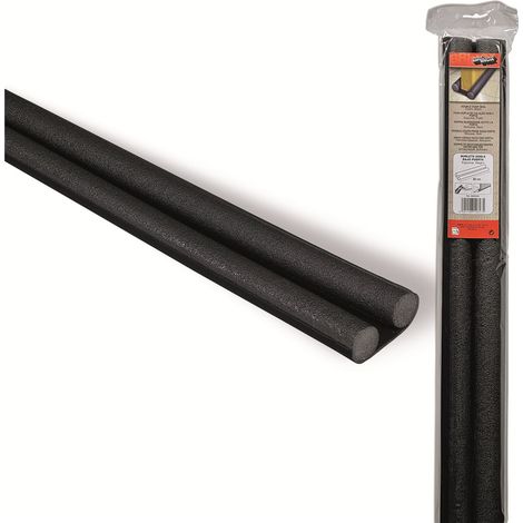Bourrelet double pour porte Brinox en mousse 95 noir