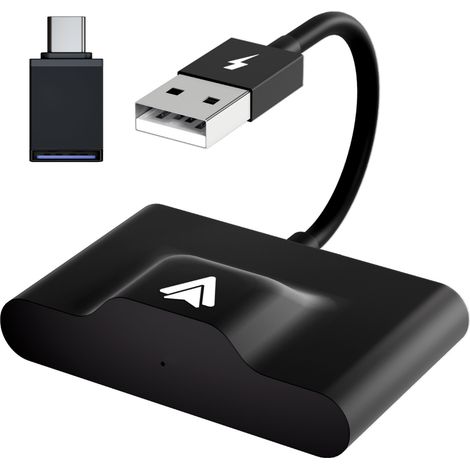 1 Adaptateur sans fil, Connectivité WiFi, Port USB Type C, Compatible Android Auto et CarPlay, Pour véhicule (1/5)