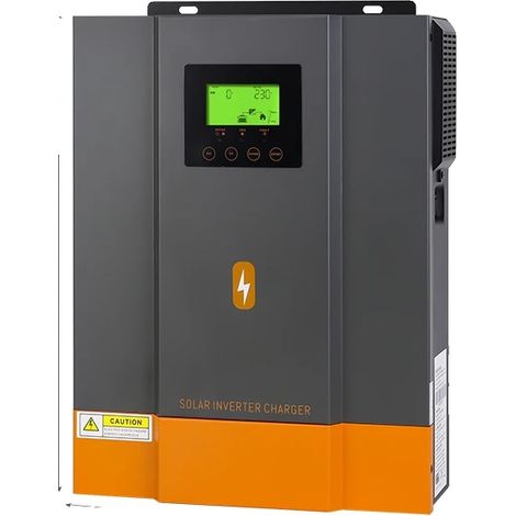 Onduleur Solaire Hybride, Sortie Onde Sinusoïdale Pure, Contrôleur MPPT 80A, 3.2KW 24V, 220-240V, Avec WIFI (1/2)