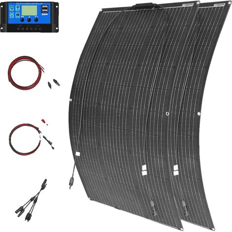 Panneaux solaires flexibles, haute efficacité, design portable, kit solaire 200w (1/2)