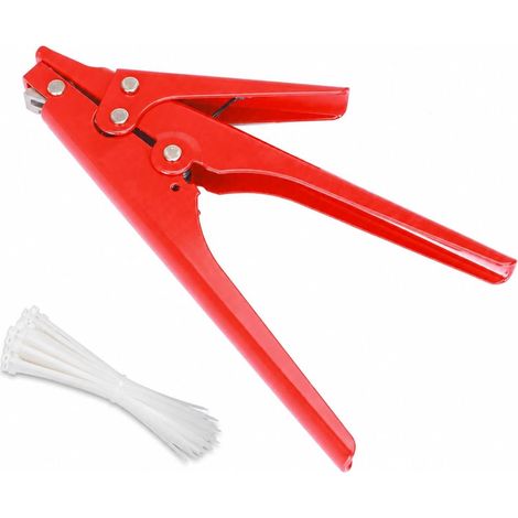 Pince de serrage et de découpe pour attaches auto-bloquantes HS-519 - Entièrement en métal - Pour attaches d'une largeur maximale 0,9 cm - 18-ZDQ (1/5)