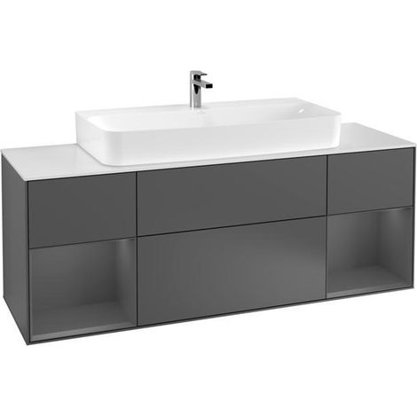 VB Waschbeckenunterschrank Finion G21 1600x603x501mm m Bel FK/RE/AP: GK/GK/1