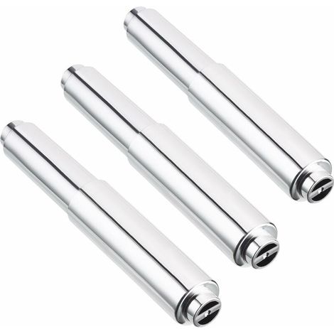 Support Rouleau Papier Toilette À Ressort - Plastique - Longueur 11 cm - Adaptateur 6 cm - Convient À La Plupart Des Supports - Lot De 3 (1/5)