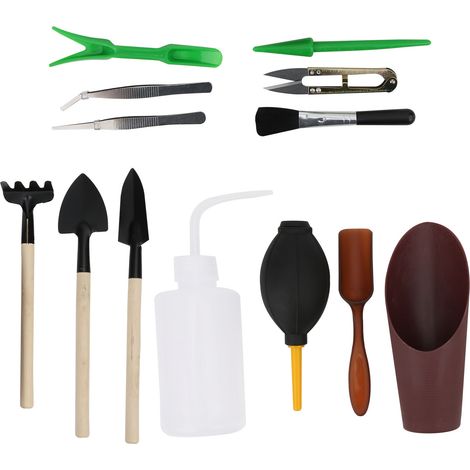 Ensemble de 13 mini ciseaux de jardin à main, pelle à planter et à arroser, outil pour plantes succulentes (1/5)