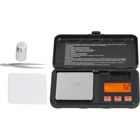 Schmuckwaage (200 g) mit 0,01 g Genauigkeit, tragbare Objektwaage, 6 Modi, Mini-Elektronikwaage mit LCD-Display (1/5)