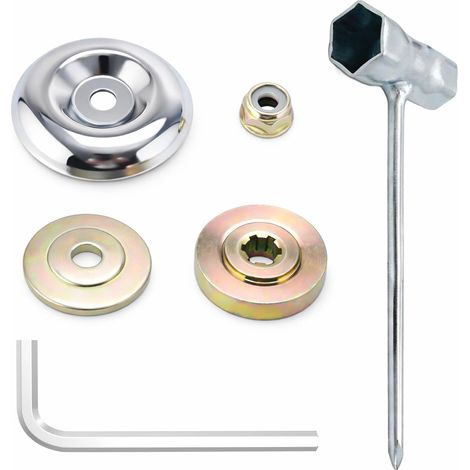 6pcs Kit de Ecrous Tete Debroussailleus Universel, écrous Lames Tête Débroussailleuse Adaptateur Accessoires (6pcs) - (1/5)