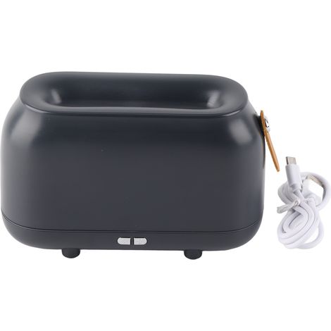 Diffuseur d'huile à flamme USB, humidificateur d'arôme ultrasonique silencieux pour chambre et salon, gris (1/5)