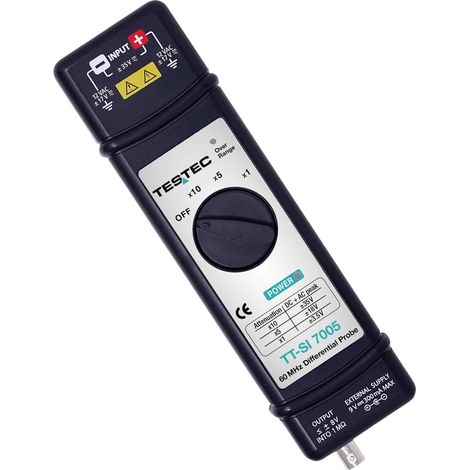 Testec TT-SI 7005 Pointe de touche différentielle 60 MHz 1:1, 5:1, 10:1 (1/4)