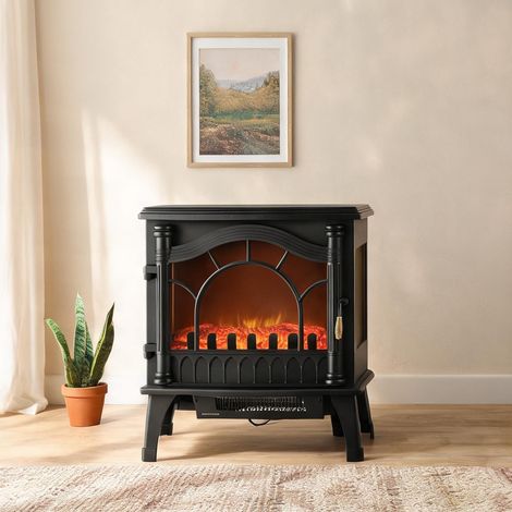 Cheminée électrique negro en ABS 55 x 31 x 58 cm (1/5)