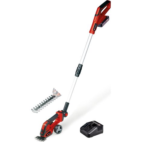 Einhell Akku-Gras- und Strauchschere GE-CG 18/100 Li T Kit Power X-Change (18 V, Teleskopstiel, Grasschneideblatt 100 mm, Strauchscherenmesser 200 mm, inkl. 2,5 Ah + Ladegerät) (1/5)