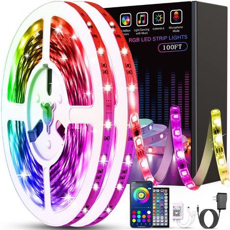 1 Pieces 10m Led Strip, Led Room Multicolor Led Strip 5050 RGB Led Light, Led Strip Light with Remot (1/3)