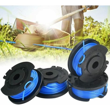 Bobine De Fil Pour Debroussailleuse - 0 065 Pouces X 16 Pieds - Compatible Avec Coupe-Bordures Auto-Enrouleurs - 4 Unites