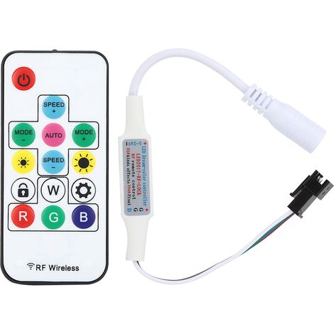 Télécommande LED 14 Touches - Contrôleur RF 5-12V Pour Bande Lumineuse RGB - Variateur Sans Fil Avec Modes Couleurs - 1 Pièce (1/5)