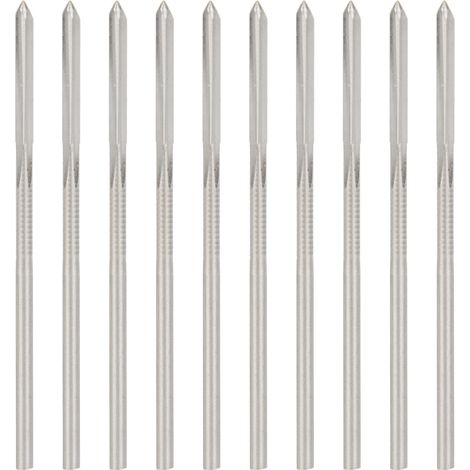 10 pièces alésoirs HSS haute dureté, queue ronde outil de coupe fraisage, alésoir à mandrin longue durée (1/5)