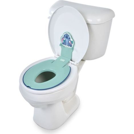 DISNEY BABY - STITCH - Réducteur de lunette de toilette enfant universel adhésif, Installation rapide