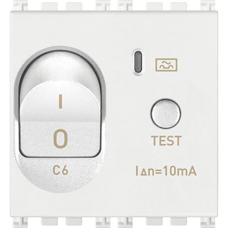 VIMAR - 19411.06.B MTDiff. Interrupteur 1P+N C6 10mA blanc