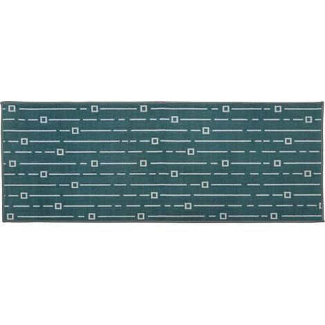 Savio Machine Washable Runner Mat, 57x150cm, Teal (1/4)