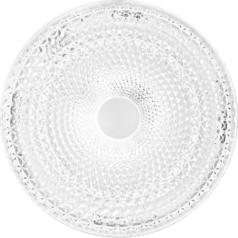 "Plafoniera LED UNIKA bianca effetto diamantato con CCT. Wi-Fi e telecomando incluso 50 cm." (1/2)