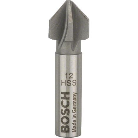 Bosch Fraise conique à lamer HSS à 5 taillants DIN 335 Diamètre 12 Queue 8 mm - 2609255118 Modèle : 2609255118 Référence fabricant : 2609255118 Type : Outils et accessoires Fabricant : Bosch (1/2)