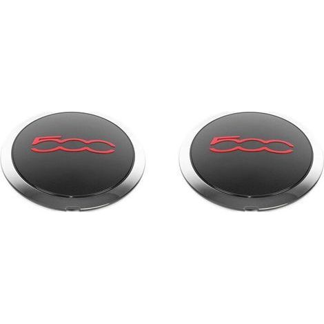 2X Enjoliveur 133mm pour Enjoliveurs de Centre de Roues 500 68078419AC 68078421AC Dust Cover 51884863 Rouge (1/2)