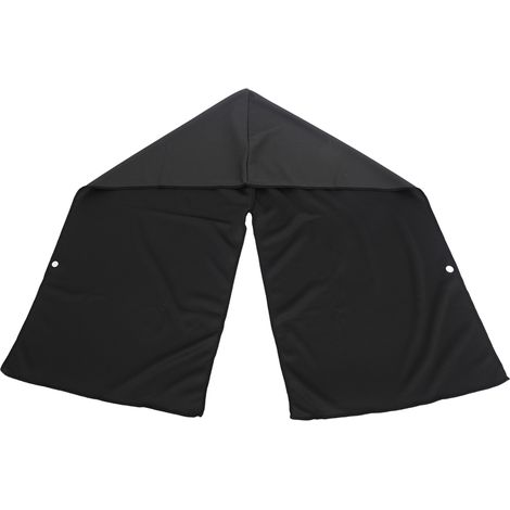 Serviette rafraîchissante en forme de capuche U, noir, protection solaire, séchage rapide, sport, lingette fraîcheur. (1/5)