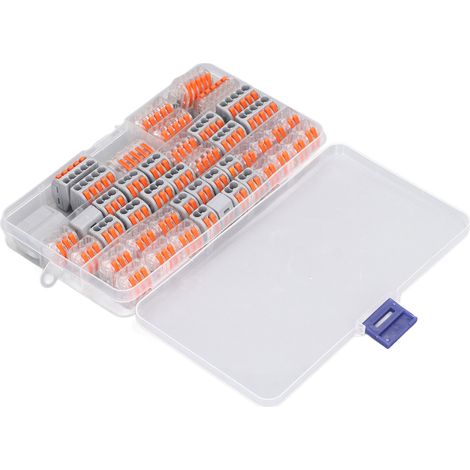 Kit de 46 connecteurs de câbles à levier, outil de câblage compact à déconnexion par simple pression (1/5)