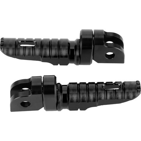 Repose-pieds avant de moto paires avant gauche droite pour Yamaha MT-03 MT-25 MT-07 MT-09 R3 XJ6, Black