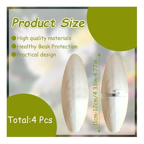 Bird Toys, Cuttlefish Bone Chew for Parrots, Suitable for Birds, Turtles and Snails, Metal Brackets Length: 11cm (1/4)