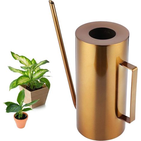 Filiyano-Arrosoir en acier inoxydable, style vintage, en métal, pour plantes d'intérieur et d'extérieur (1/5)