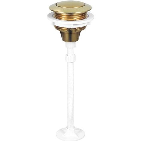 CCYKXA Toilet flush button, round tank button, simple press, easy installation, toilet replacement parts, home, gold (1/5)