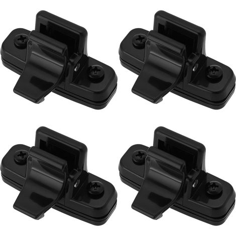 4 pièces de verrou de fenêtre pour excavatrice 40 mm - Ouvre-fenêtre en verre - Attaches de verrouillage de porte et fenêtre - Compatible avec 155 161 163 165 Noir (1/5)