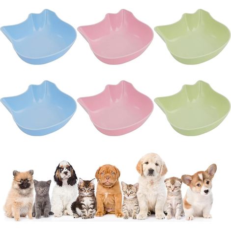 Gamelle haute et antidérapante pour chat, multifonctionnelle, en plastique, à la fois esthétique et pratique. (1/5)