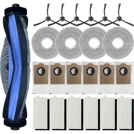 Kit pour aspirateur robot Lefant M3 : 1 brosse principale, 6 filtres HEPA, 4 lingettes de nettoyage, 6 sacs à poussière, 6 brosses latérales (1/5)