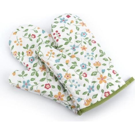 Gant de Four Anti Chaleur Gant de Cuisine Manique pour Le Four Contre la Chaleur (-92°C à +260°C) - Une Pairs - 27 17cm (1/4)