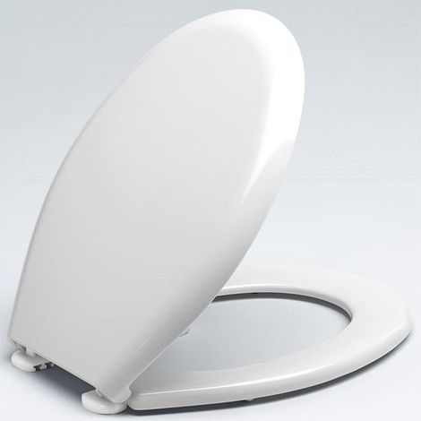 Copriwater universale bianco con chiusura soft (1/3)