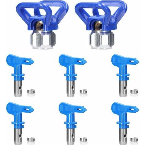 Kit de Buse Airless pulvérisation Réversible. 2X Buse siège Garde. Accessoires Buse Airless pour Pistolet à Peinture Haute Pression (Tapez 211. 315. 417. 517. 515. 523) -INHHUB (1/5)