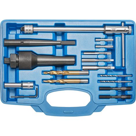 KRAFTPLUS K.265-9816 Jeu de montage et démontage de bougies de préchauffe et de réparation de filetage de bougie 16-pcs