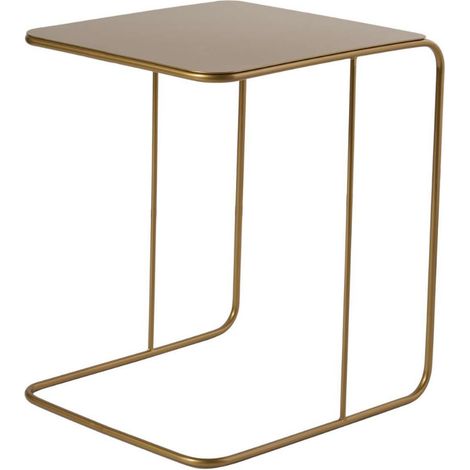 Tavolino con vassoio in metallo H46 cm - OWEN