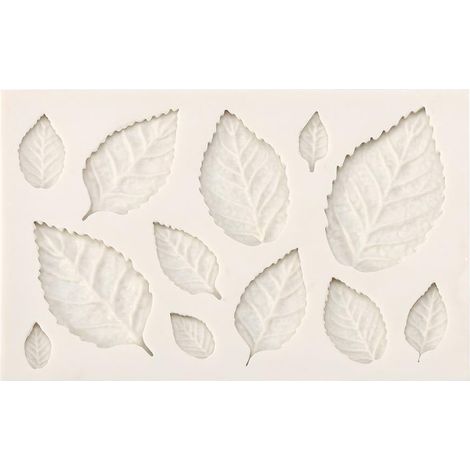 Feuilles 3D en silicone pour pâte à sucre, gâteaux et chocolat, décoration de moules, bricolage pour enfants, anniversaire, etc. (1/4)
