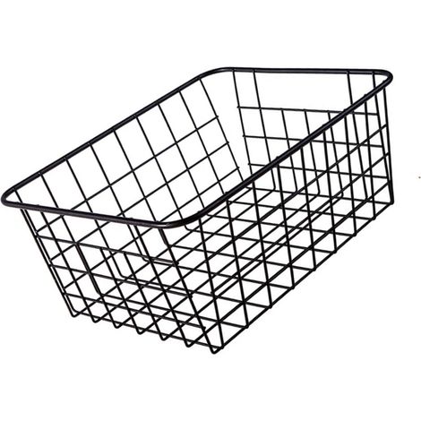 Paniers de rangement en fil métallique, bacs de décoration pour la maison, placards de cuisine, garde-manger, salle de bain, buanderie, réfrigérateur (1/5)