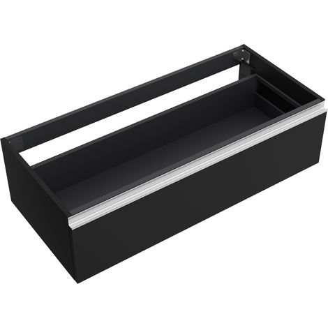 Salgar Schrankelement wandhängend SPIRIT 1200 1 Metallschublade mit Softeinzug BLACK VELVET 1194 x 270 x 450 mm (1/2)