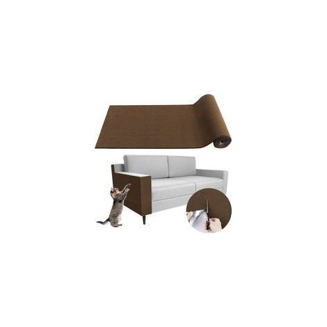 (Brun, 40×200cm)Tapis griffoir pour Chat adhésif Tapis grattoir Protection canape Chat Anti Griffe (1/4)
