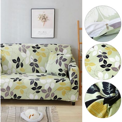 Protecteur de Sofa Élastique Imperméable Anti-Poussière - Housse Coussins (Modèle Loveseat) Polyester/Spandex, Facile d'Installation, Machine Washable (1/5)