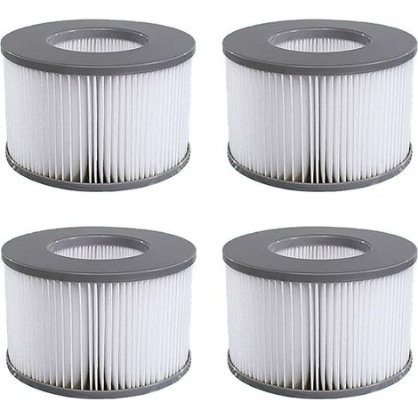 Cartouche de filtre spa 4pcs – Surface de filtration 4000 cm² – 90 ailettes – Compatible Mspa Delight, Premium, Elite, Concept, Aurora (1/5)