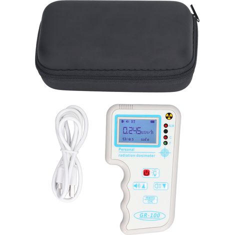 Détecteur de radiations nucléaire haute précision, alarme sonore et lumineuse, compteur Geiger portable pour rayons X, γ, β (1/5)