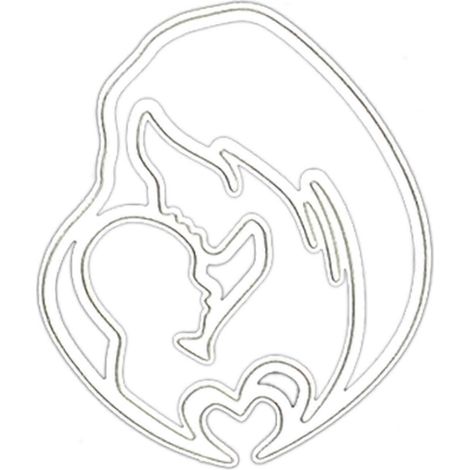 Zarte Mutter-Motive aus Metall, Stanzformen, Scrapbook-Papierkarten, Buchanhänger