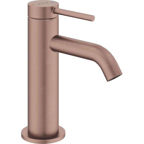 Vitra Minimax Round Compact Basin Mixer Tap - Brushed Bronze (1/2)