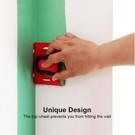 de Peinture pour Murs avec Tampons, Bords en Poils de Nylon, Murs D'Angle et Plafonds, Outil de Peinture Murale pour Peintre (1/4)
